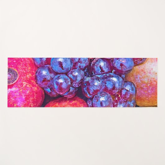 Fruit Stilleven Kunst Yogamat (Voorkant (horizontaal))