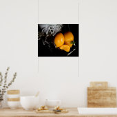fruit stilleven Zwarte poster (Keuken)