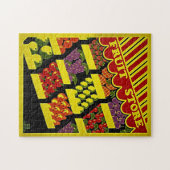 Fruit Store - Helderrood geel  WPA-Poster Legpuzzel (Horizontaal)