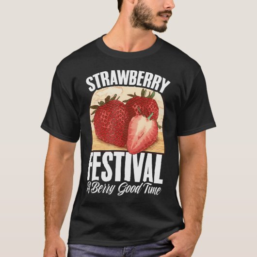 Fruit Strawberry Festival Aardbeien Fruit Lover T-shirt (Voorkant)