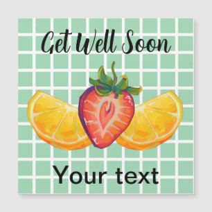 Fruit, Strawberry, orange, get Well soon
