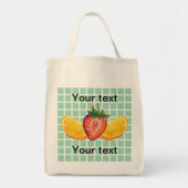 Fruit, Strawberry, orange Tote Bag (Voorkant)