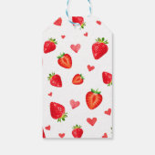 Fruit Strawberry Theme Spring Baby shower Cadeaulabel (Achterkant)