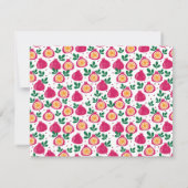 Fruit Stylish Trendy Modern Note Kaart Notitiekaartje (Achterkant)