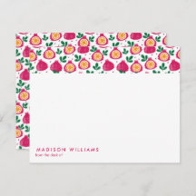 Fruit Stylish Trendy Modern Note Kaart