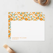 Fruit Stylish Trendy Modern Note Kaart Notitiekaartje (Voorkant / Achterkant in situ)