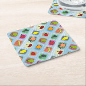 Fruit Surprise Kartonnen Onderzetters (Schuin)