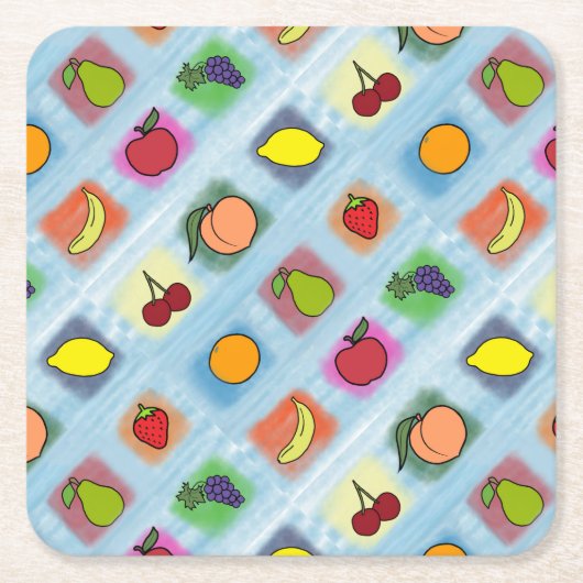 Fruit Surprise Kartonnen Onderzetters (Voorkant)