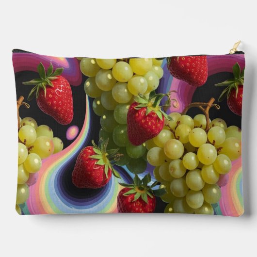 Fruit Swirl Regenboog Accessoirezak Reiszak Etui (Achterkant)