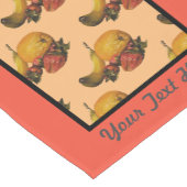 Fruit Table Runner - Optionele personalisatie Korte Tafelloper (Hoek)