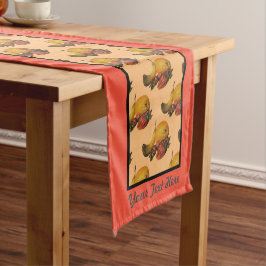 Fruit Table Runner - Optionele personalisatie Korte Tafelloper