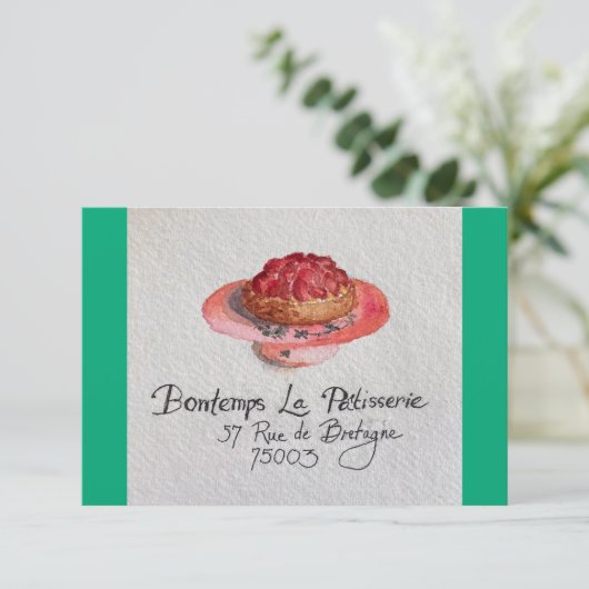 Fruit Tartlette Bedankt Kaart (Staand voorkant)