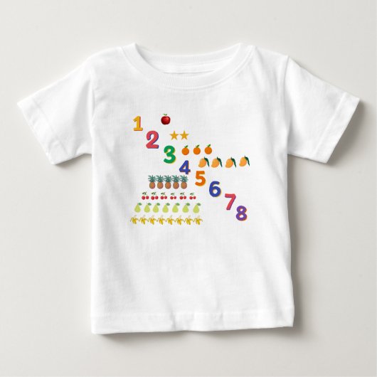 Fruit tellen nummers grafiek voor kinderen (Voorkant)