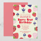 Fruit thema 1e verjaardag kaart