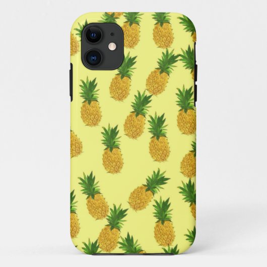 Fruit thema ananas Iphone hoesjes (Achterkant)