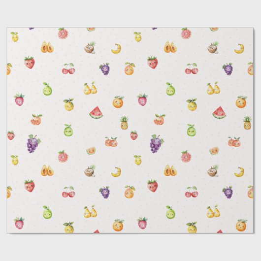 Fruit thema inpakpapier (Vlak)