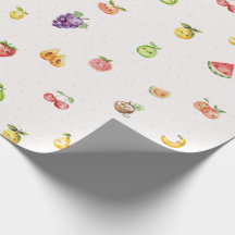 Fruit thema inpakpapier