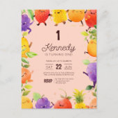 Fruit Thema Verjaardagsuitnodiging Briefkaart (Voorkant)