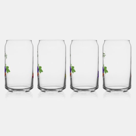  Fruit Theme Drinkware Set Blikvorm Glas (Links)