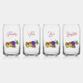 Fruit Theme Drinkware Set Blikvorm Glas (Voorkant)