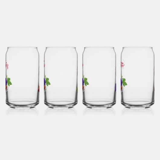 Fruit Theme Drinkware Set Blikvorm Glas (Links)