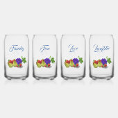  Fruit Theme Drinkware Set Blikvorm Glas (Voorkant)
