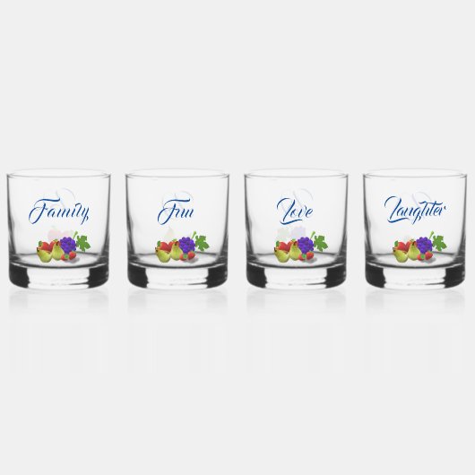 Fruit Theme Drinkware Set Whisky Glas (Voorkant)