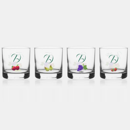 Fruit Theme Drinkware Set Whisky Glas (Achterkant)