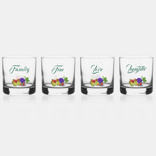 Fruit Theme Drinkware Set Whisky Glas (Voorkant)