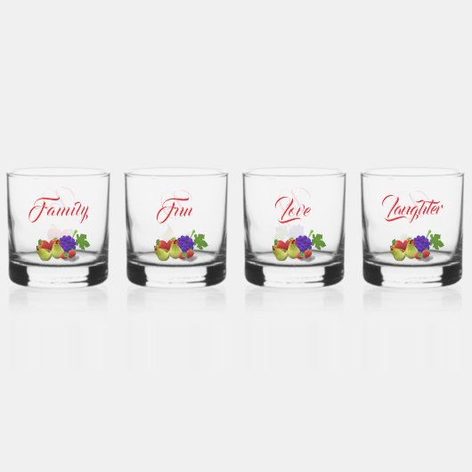 Fruit Theme Drinkware Set Whisky Glas (Voorkant)