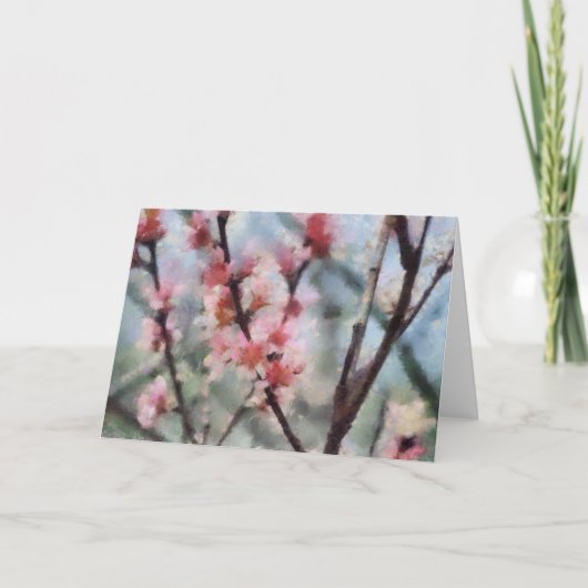 Fruit Tree Blossom ArtWork Wenskaart Kaart (Voorkant)