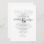 Fruit Tree Branch Wedding Kaart (Voorkant / Achterkant)