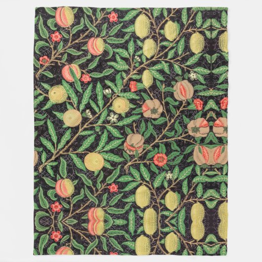FRUIT TREE POMEGRANITE PATTERN FLEECE DEKEN (Voorkant)