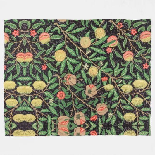 FRUIT TREE POMEGRANITE PATTERN FLEECE DEKEN (Voorkant (Horizontaal))