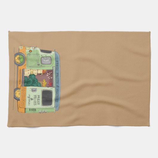 Fruit Truck Kitchen Towel Theedoek (Horizontaal)