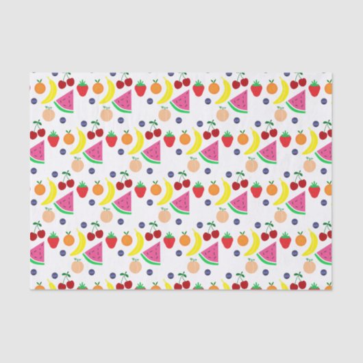 Fruit Two-tti Frutti 2e verjaardag Tissuepapier (Voorkant)