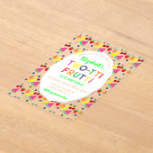 Fruit Two-tti Frutti 2e verjaardag uitnodiging (Laagn)