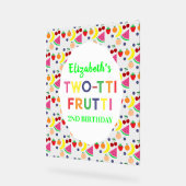 Fruit Two-tti Frutti 2nd Birthday Acryl Bord (Hoek)