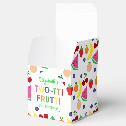 Fruit Two-tti Frutti 2nd Birthday Bedankdoosjes (Geopend)