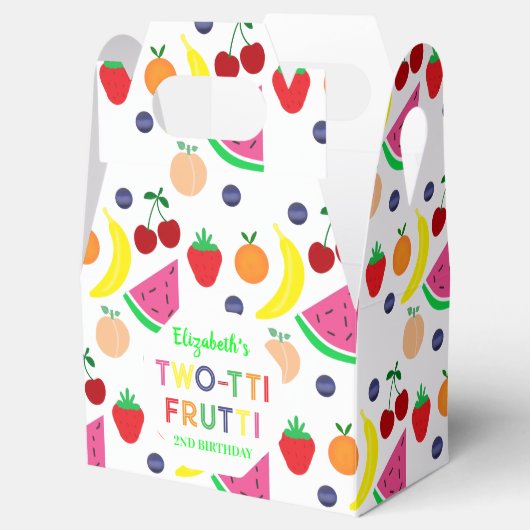 Fruit Two-tti Frutti 2nd Birthday Bedankdoosjes (Geopend)