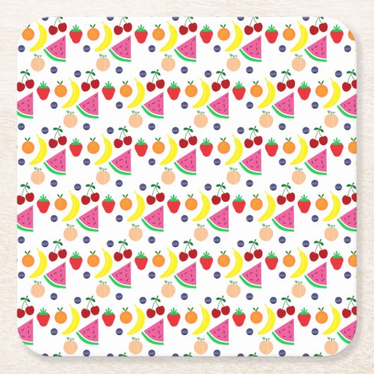 Fruit Two-tti Frutti 2nd Birthday Kartonnen Onderzetters (Voorkant)