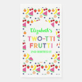 Fruit Two-tti Frutti 2nd Birthday Napkins Servet (Voorkant)