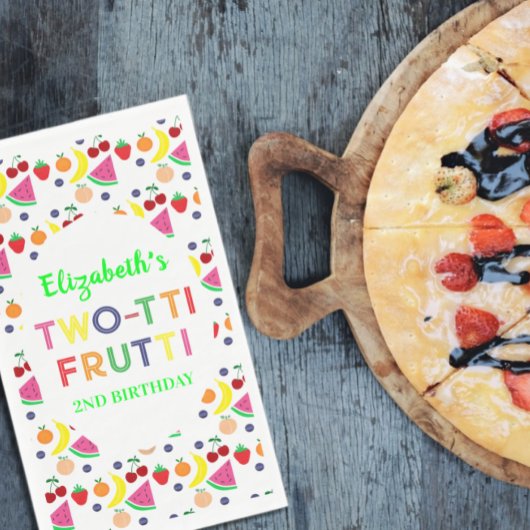 Fruit Two-tti Frutti 2nd Birthday Napkins Servet