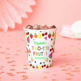 Fruit Two-tti Frutti 2nd Birthday Papieren Bekers