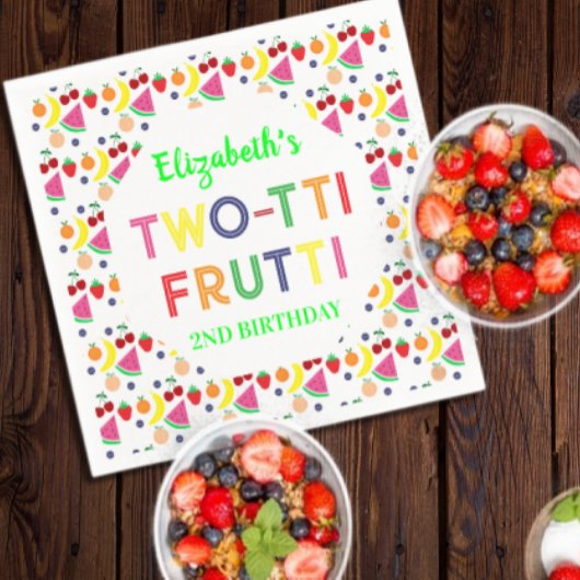 Fruit Two-tti Frutti 2nd Birthday Servet