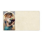 Fruit van Alfons Mucha 1897 Etiket (Voorkant)