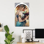 Fruit van Alfons Mucha 1897 Poster (Thuiskantoor)