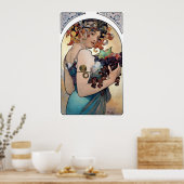 Fruit van Alfons Mucha 1897 Poster (Keuken)