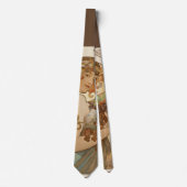 Fruit van Alphonse Mucha, Vintage Art Nouveau Stropdas (Voorkant)