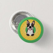 Fruit van ananasappelpitten ronde button 3,2 cm (Voorkant /achterkant)